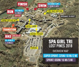 Lost Pines overview map