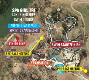 Lost Pines swim course