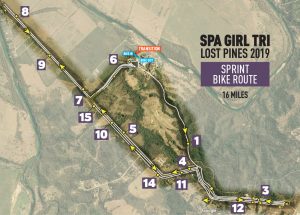 Lost Pines sprint bike course